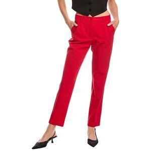 Dolce & Gabbana Womens  Wool-Blend Pant, Red